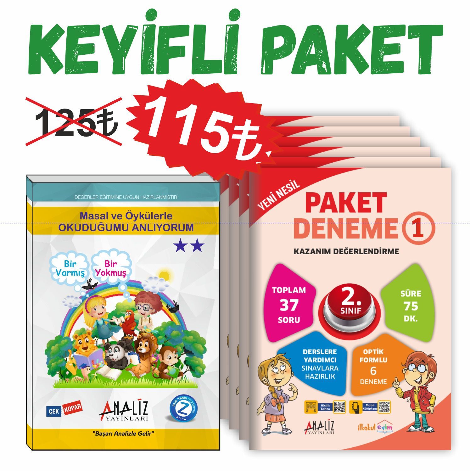 KEYİFLİ PAKET 2.SINIF (PAKET DENEME - MASAL VE ÖYKÜLERLE OKUDUĞUMU ANLIYORUM)