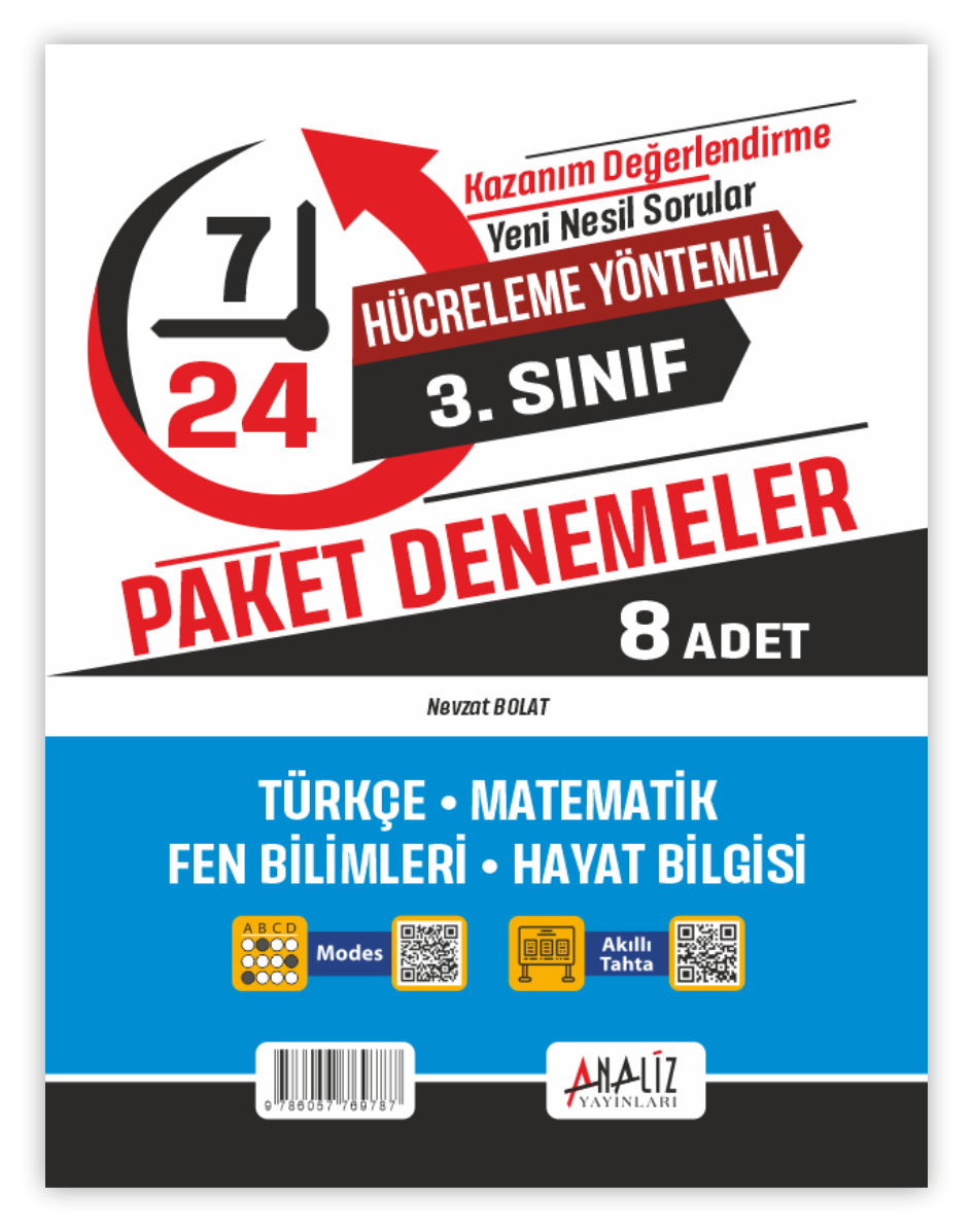 2.SINIF 7/24 HAFTALIK GENEL DEĞERLENDİRME SINAVI 8'Lİ